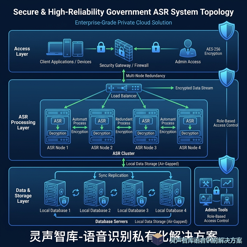 公检法 ASR 集群部署方案图