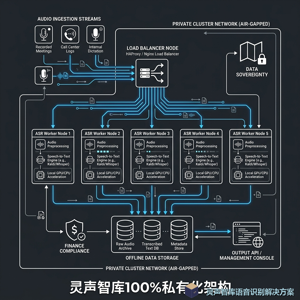 灵声智库离线语音转写架构图