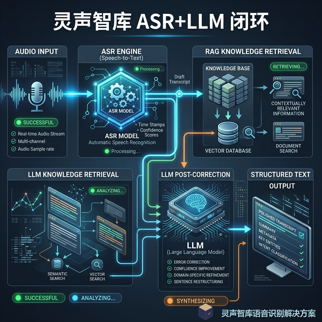 灵声智库 LLM ASR 架构