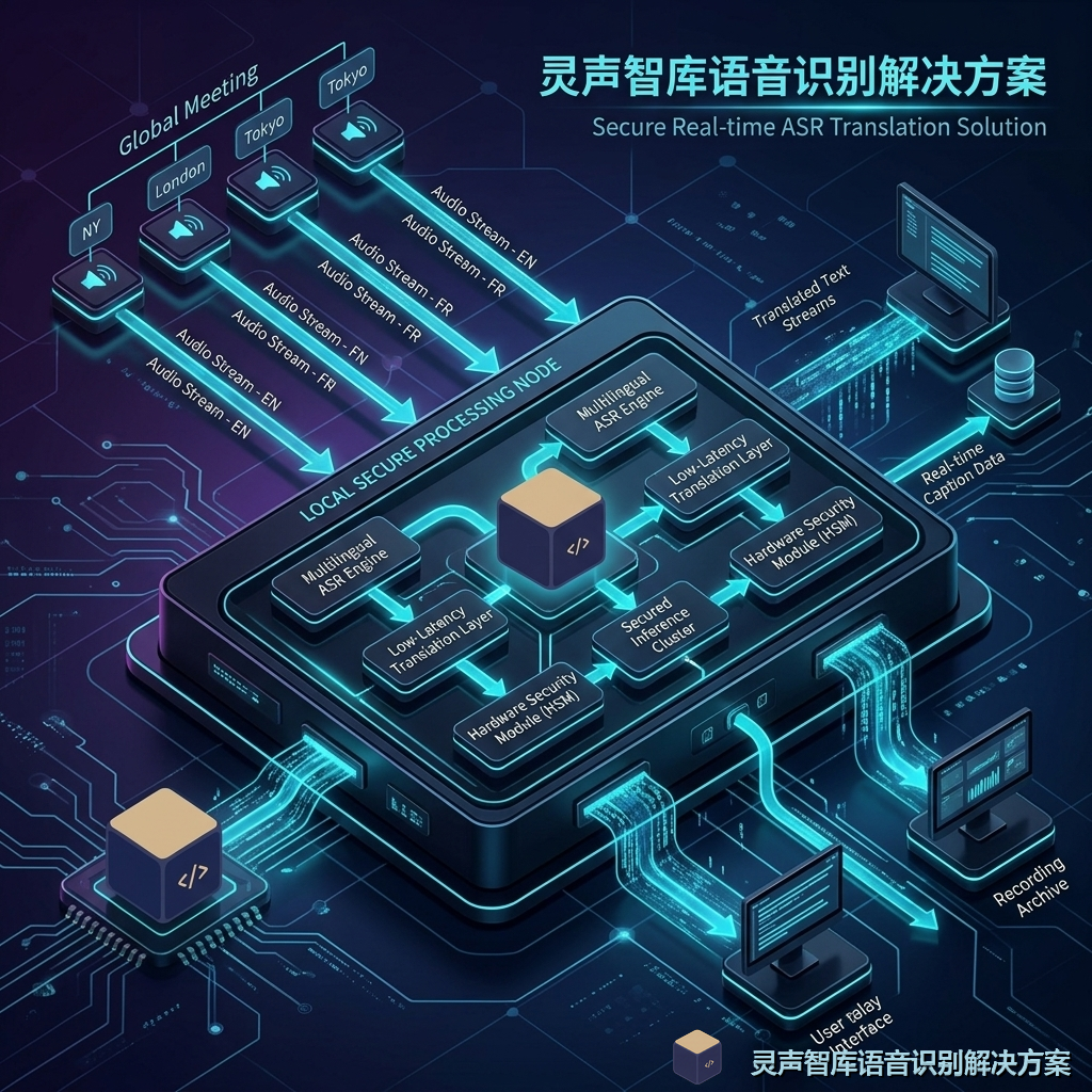 跨国会议 ASR 私有化部署图