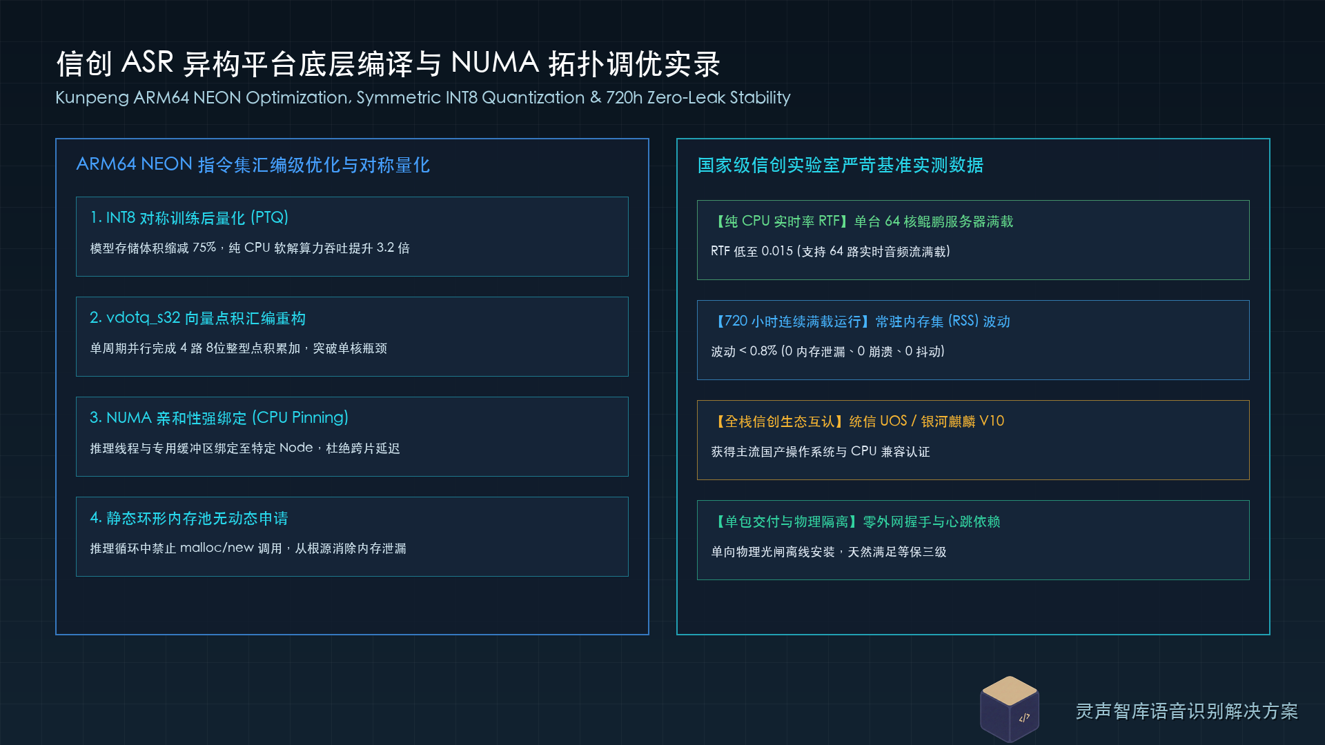 信创服务器ARM64与x86异构平台离线语音模型编译量化流水线