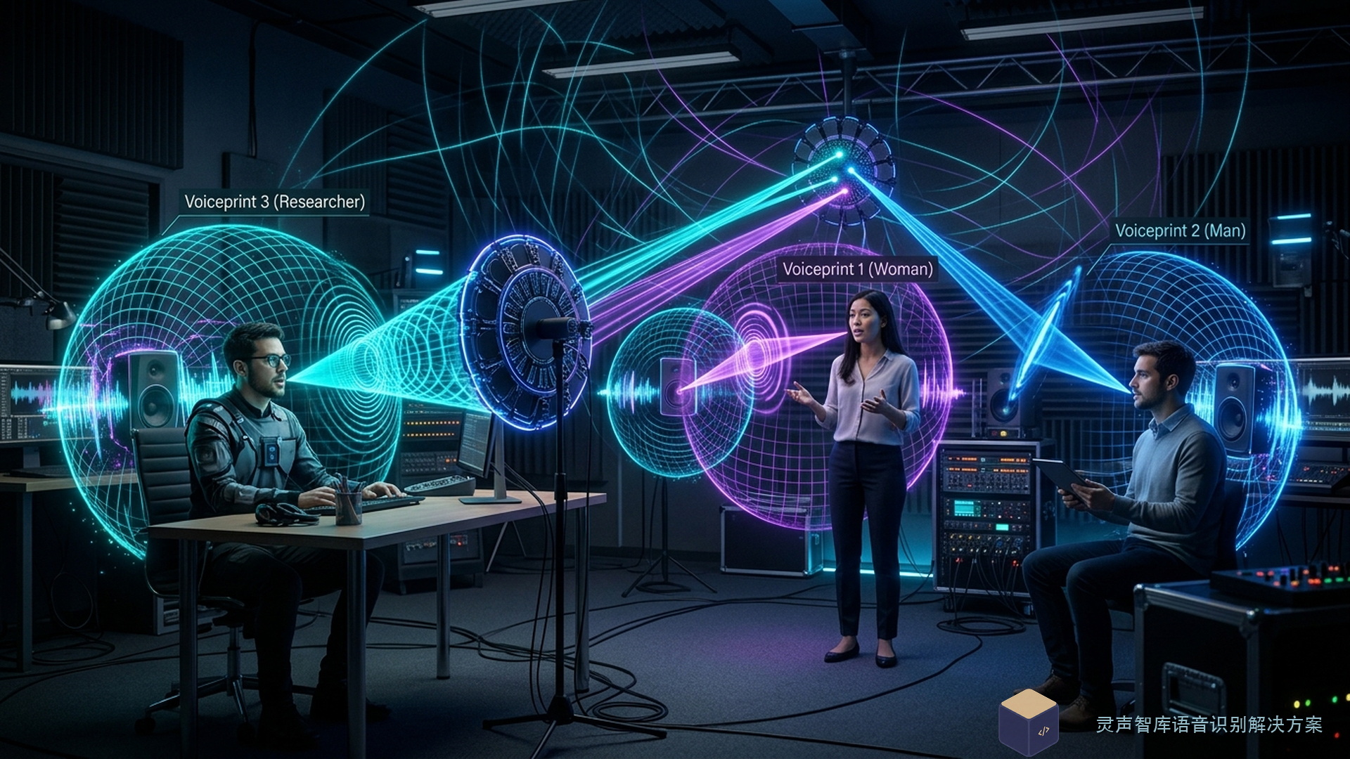 斯坦福 Cameral-Audio 空间声学与说话人分离技术架构图