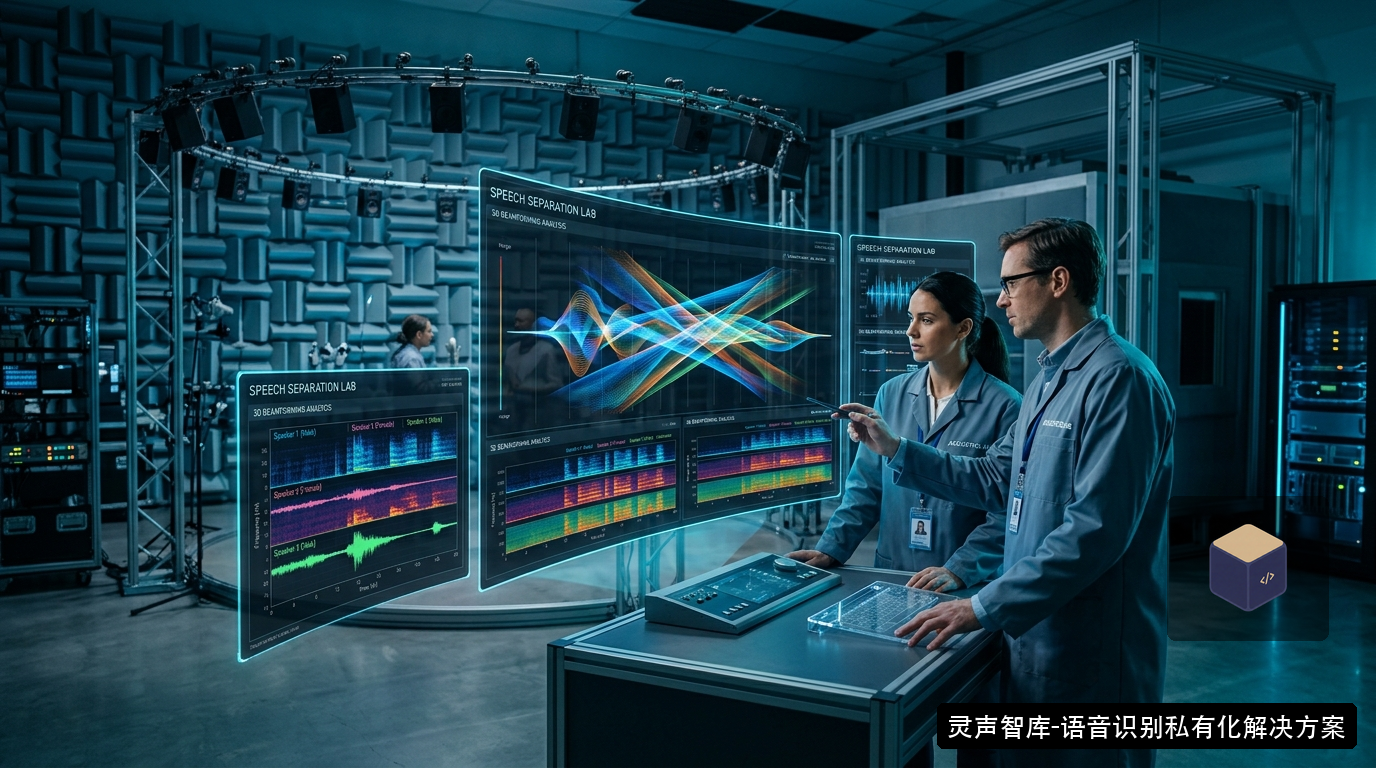 Omni-Diarization 4.0 三维空间声源流形解耦与多说话人分离流水线架构图