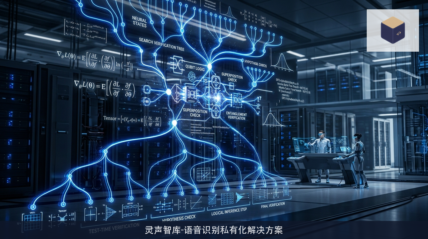 深度推理大模型的多阶段强化学习与隐式验证树示意图